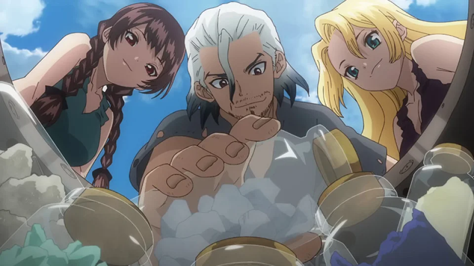 The anime Dr. STONE: New World, in teaser video
