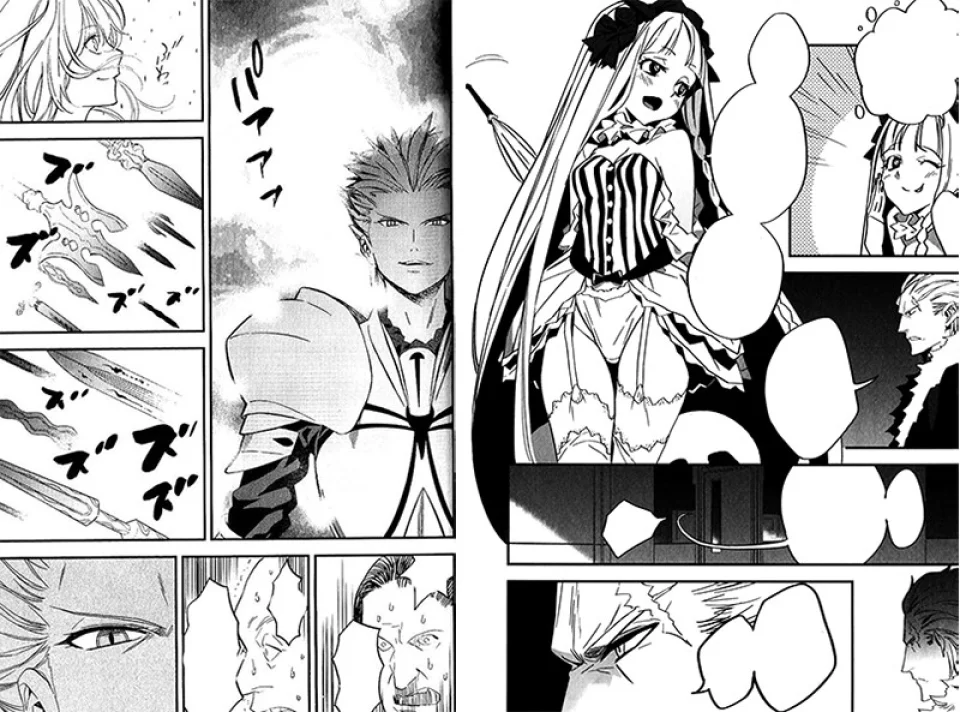 The anime Fate/strange Fake: Whispers of Dawn, in video excerpt