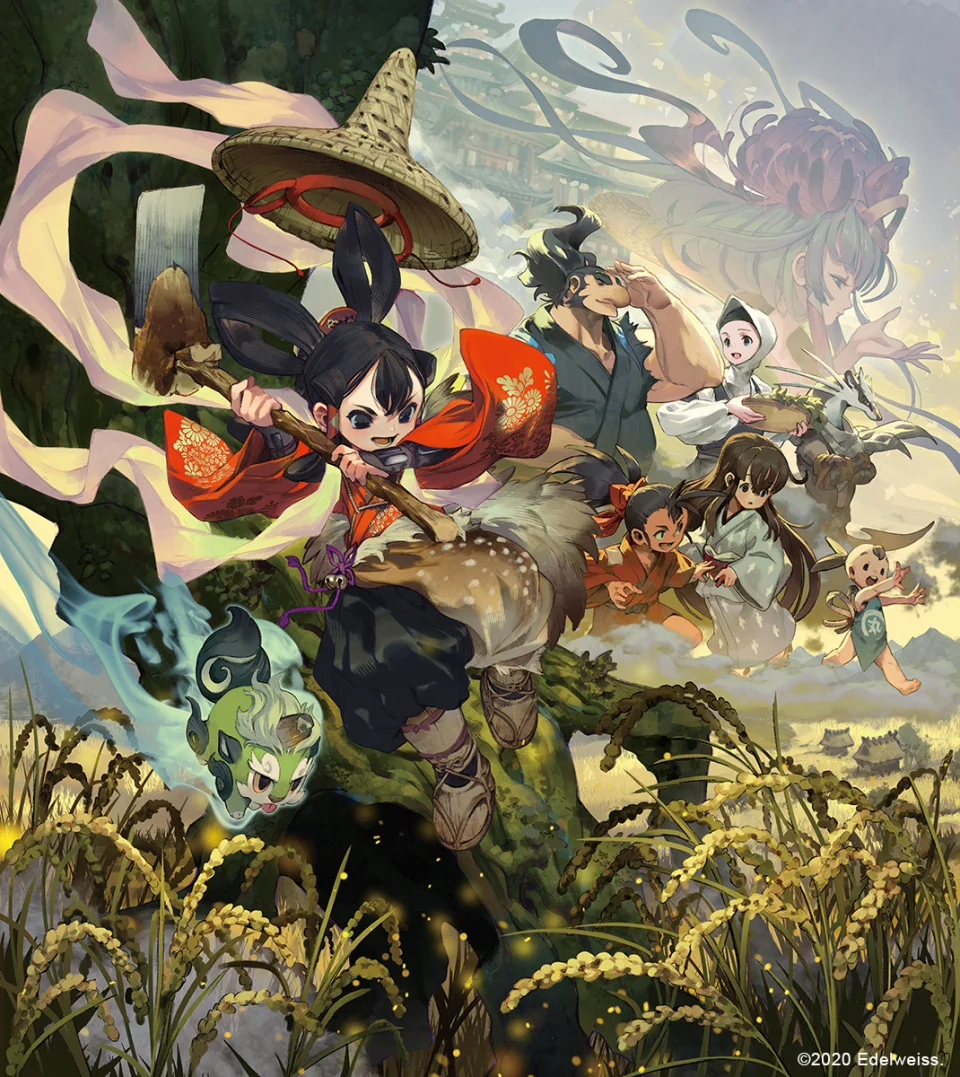 The game Sakuna: Of Rice and Ruin adapted into an anime