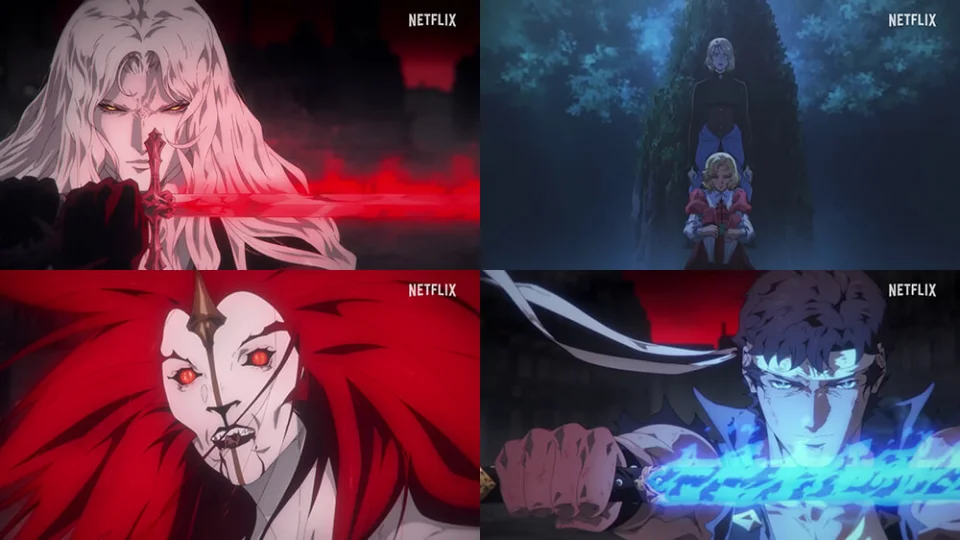 The Castlevania Nocturne Season 2 anime, in video teaser