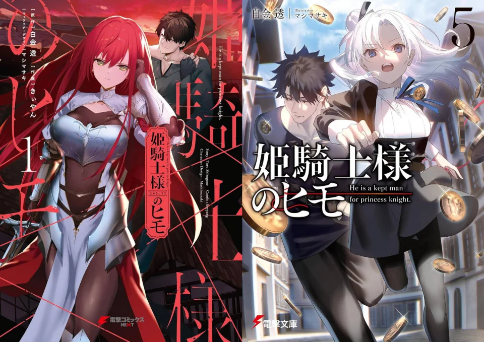 The light novel Hime Kishi-sama no Himo adapted into an anime